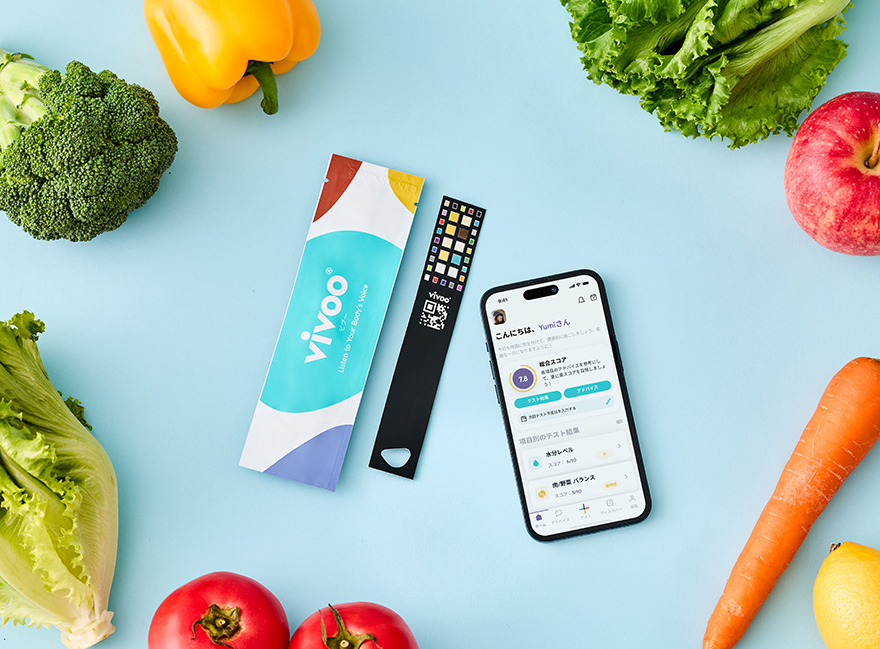 Vivoo（ビブー）とストリップ（試験紙）