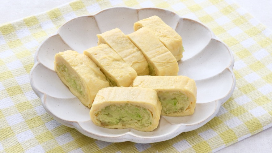 春キャベツの卵焼き