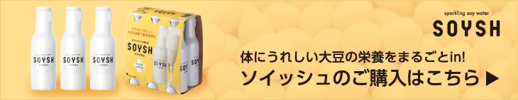 体にうれしい大豆の栄養をまるごとin! ソイッシュのご購入はこちら