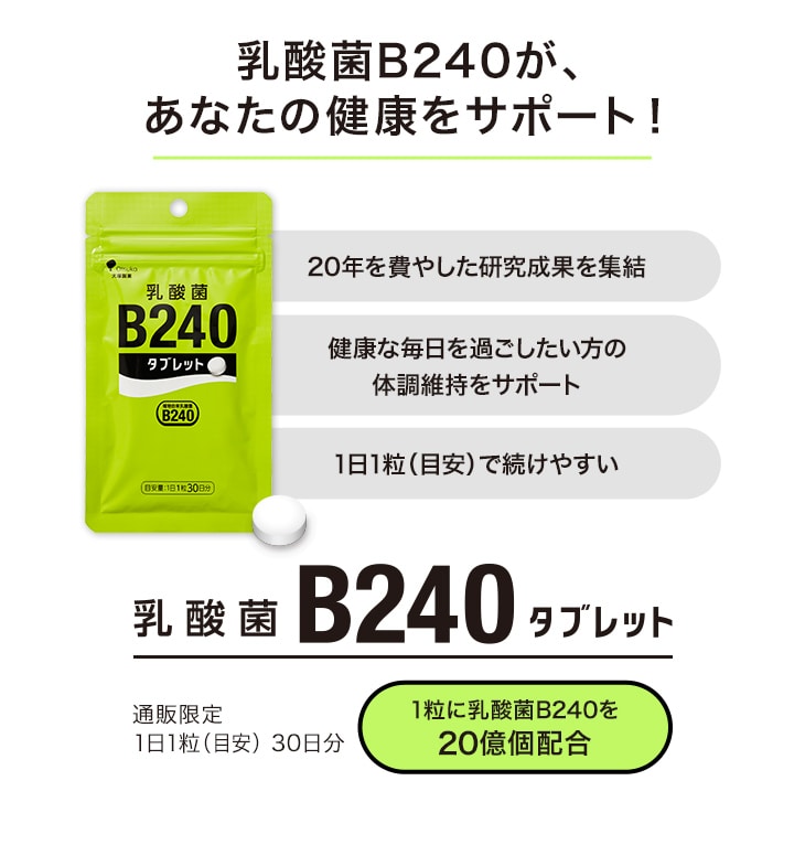 乳酸菌B240タブレット